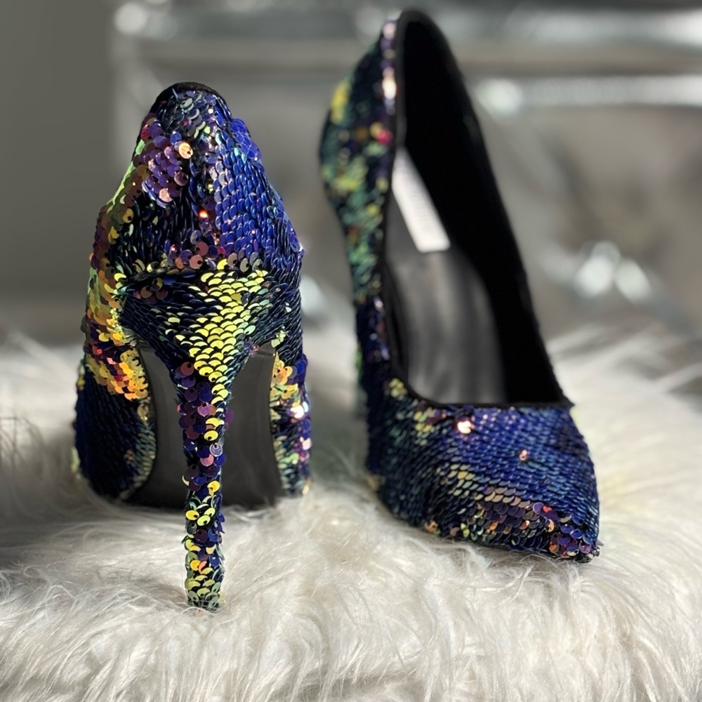 Cape Robbin Multicolor Sequin Heels - image 3